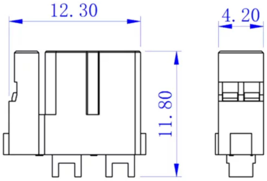 XT30(2+2)-F 尺寸图